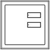 Lutron seeTouch européenne QS remplacement Faceplate - 2 bouton I
