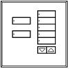 Lutron European seeTouch QS Replacement Faceplate - 7 Button RL N