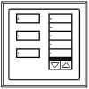 Lutron HomeWorks Europäischen seeTouch Faceplate - 8 schaltfläche Heben / Senken IR einfügen