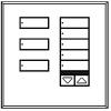 Lutron Homeworks Europese seeTouch Faceplate - 8 knop Raise / Lower IR Framless