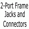 Lutron Sockel 2-Port Frame Jack Connectors