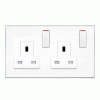 Lutron Socket Double UK 13 Amp Isolement