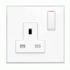 Lutron solo zócalo Reino Unido 13 Amp red Socket