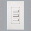 Lutron seeTouch Homeworks 3-Botón de control de pared