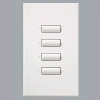 Lutron seeTouch Homeworks 4-Botón de control de pared