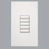 Lutron seeTouch Homeworks de 5 botones de control de pared