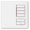 Lutron European Wallstation Replacement Faceplate 4 Scene