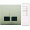 Lutron Rania Dual 250VA IR Remote Control Satin Nickel Light Dimmer