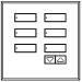 Lutron European seeTouch QS 6-Button Raise/Lower Wallstation