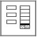 Lutron European seeTouch QS 8-Button IR Raise/Lower Wallstation
