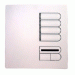 Lutron Europese wandstation vervanging Faceplate 4 Scene IR