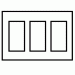 Lutron seeTouch 3 Gang Bedienstelle Ersetzung Frame