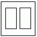 Lutron Nova T 2 Gang murale remplacement Frame