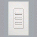 Lutron HomeWorks seeTouch 3-bouton murale