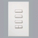 Lutron seeTouch Homeworks 3-Button Levante Baja de control de pared