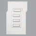 SeeTouch Lutron 4-botón de escena de control de pared