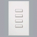 SeeTouch Lutron 4-botón de escena de control de pared