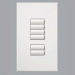 Lutron seeTouch Homeworks 4-Botón de control de pared