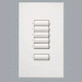 Lutron seeTouch Homeworks de 5 botones de control de pared