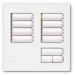 Lutron Europese wandstation vervanging Faceplate 8 Scene