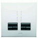 Lutron Dual Rania 250VA Universal Chrome Luce Dimmer