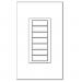 Lutron seeTouch QS 7-bouton murale