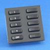 Rako Lighting WCM-100 - 10 Button Frame and Insert Keypad with Black Insert