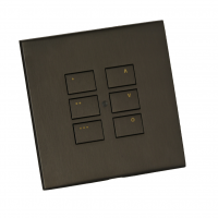 Rako wired lighting WK-EOS-6 Matt Bronze keypad