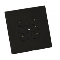 Rako wired lighting WK-EOS-6 Matt Black keypad