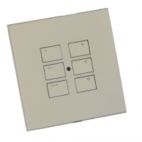 Rako wired lighting WK-EOS-6 White Metal keypad