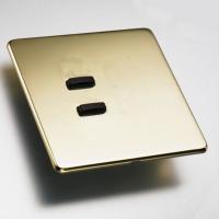 Rako wireless lighting RCM 2 button polished brass keypad