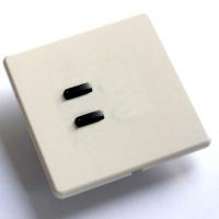 Rako wireless lighting RCM 2 button white steel keypad
