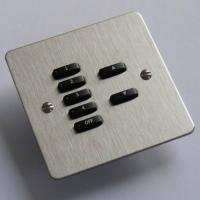 Rako wireless lighting RCM 7 button brushed steel keypad