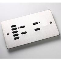 Rako Wireless Lighting RCP07-02 - Double Gang 7 plus 2 Button Keypad - Flat Metal Cover Plate