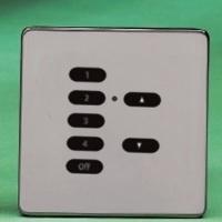 Rako Wireless Lighting RCS07-BN - 7 Button Keypad Black Nickel - Hidden Screw Fixing