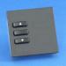 Rako Blind Controls WCM-030 - 3 Button Frame and Insert Keypad with Black Insert