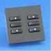 Rako Wireless Blinds RCM-060 - 6 Button Keypad - Euromod fixing black