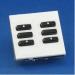 Rako Blind Controls WCM-060 - 6 Button Frame and Insert Keypad with White Insert