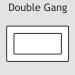 Designer Frame and Insert Face Plate - Double Gang