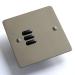 Rako Wireless Blinds RCM-030 3 Button Keypad - Flat Polished Stainless Steel