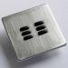Rako Wireless Blinds - RLF-060 Replacement 6 Button Crabtree Platinum Faceplates