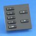 Rako Lighting WCM-070 - 7 Button Frame and Insert Keypad with Black Insert