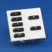 Rako Wireless Lighting RCM 7 Button Keypad - Euromod fixing white