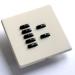 Rako Lighting 7 Button Keypad - Hidden Fixing White Plastic