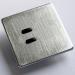 Rako Lighting 2 Button Keypad - Hidden Fixing Brushed Stainless Steel