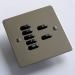 Rako Lighting 7 Button Keypad - Flat Polished Stainless Steel