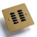 Rako Lighting 10 Button Keypad - Flat Polished Brass