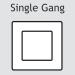 Designer Frame and Insert Face Plate - Single Gang