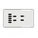 Rako Wireless Lighting RCS07-02 - Double Gang 7 plus 2 Button Keypad - Hidden Screw Fixing