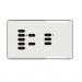 Rako Wireless Lighting RCS07-03 - Double Gang 7 plus 3 Button Keypad - Hidden Screw Fixing